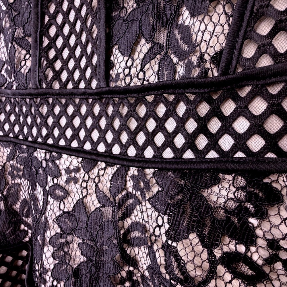 Blush by Us Angels Girls Black Lace Mesh Tiered Party Dress B7-9415 Size 16 NWT - Picture 3 of 8